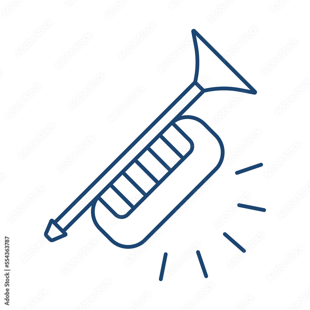 Clarinet line universal icon ui ux element sign. Clarinet line universal icon ui ux element sign.