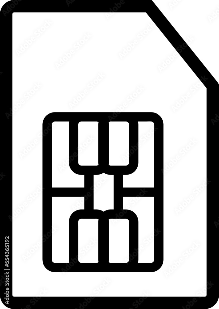 Sim card icon. provider sign. vector illustration on white background..eps Sim card icon. provider sign. vector illustration on white background..eps