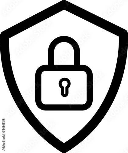 Shield Icon in trendy flat style isolated on white background on white background..eps