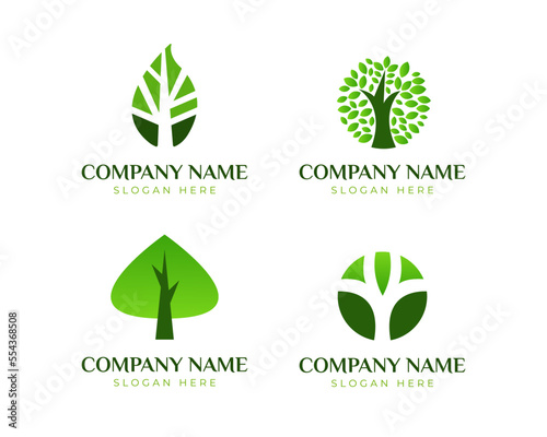 Minimalist medical/herbal logo set 2