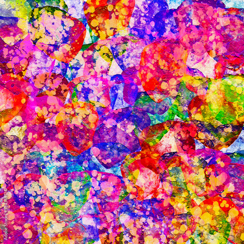 Fototapeta Naklejka Na Ścianę i Meble -  colorful  pink ,blue,green  yellow  and orange  bright  splatter color paint abstract background