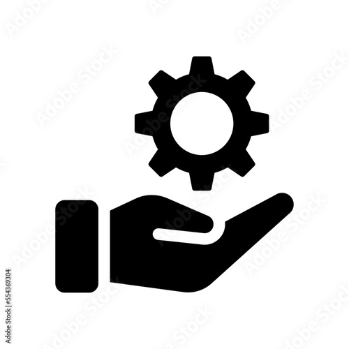 Hand with Cogwheel