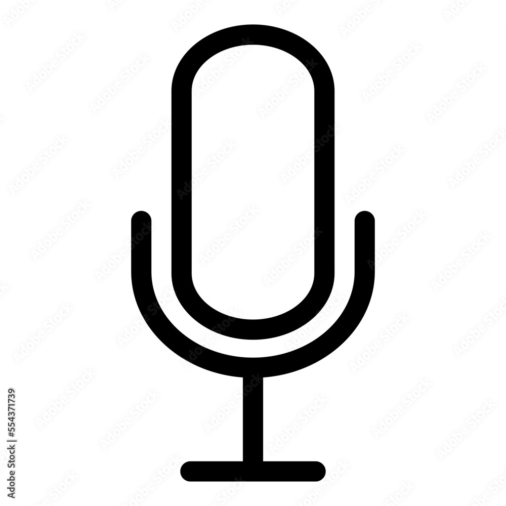 Illustration of Microphone design Icon Illustration of Microphone design Icon