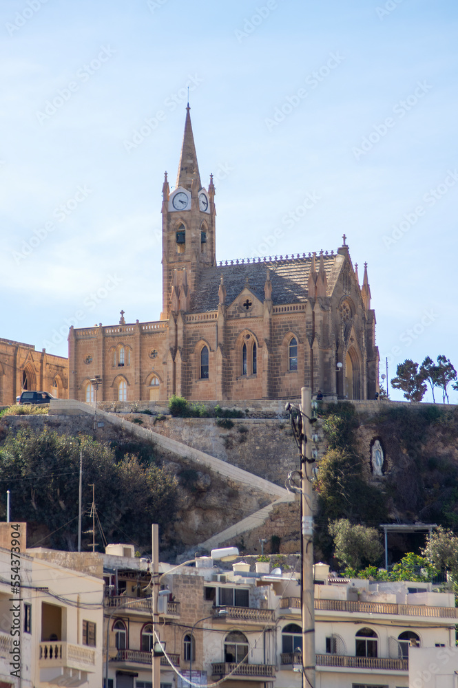 Chapel dedicated to Our Lady of Lourdes in Ghajnsielem, Gozo, Malta