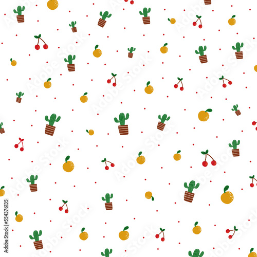 Colorful seamless summer pattern. Summertime seamless pattern poster.