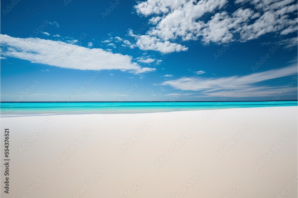 Obraz premium Beautiful white sand beach scene