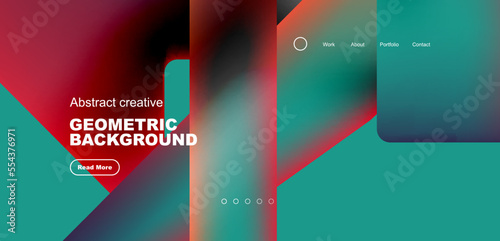 Fluid triangles minimal abstract background. Techno or business concept, pattern for wallpaper, banner, background, landing page