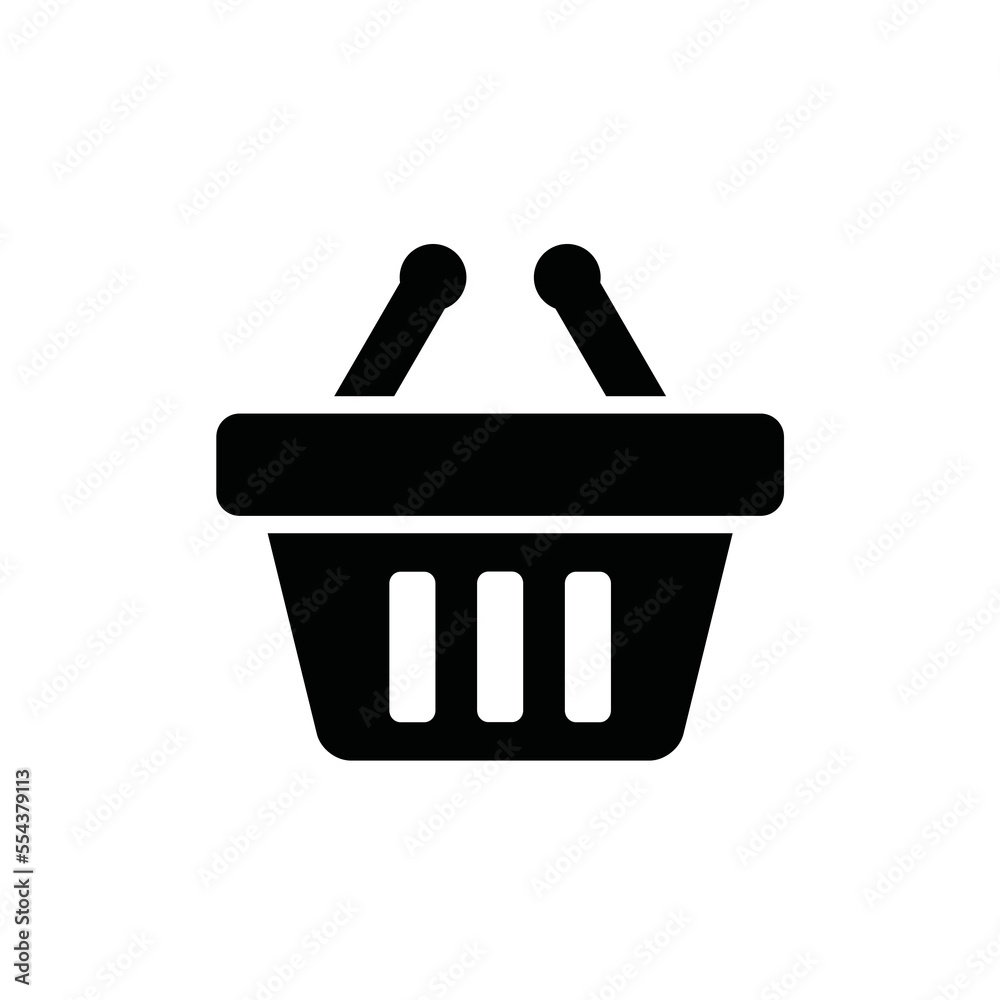 shopping basket bag icon design vector template shopping basket bag icon design vector template
