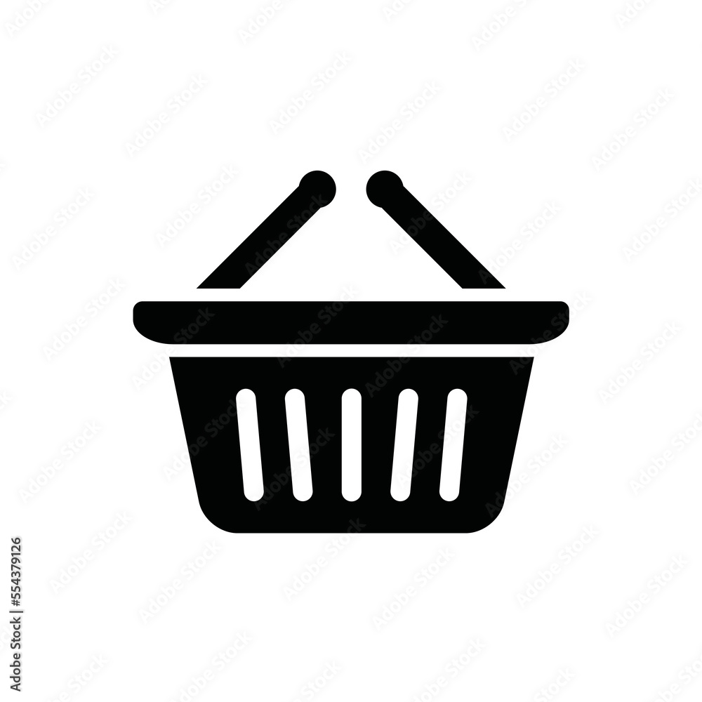 shopping basket bag icon design vector template shopping basket bag icon design vector template