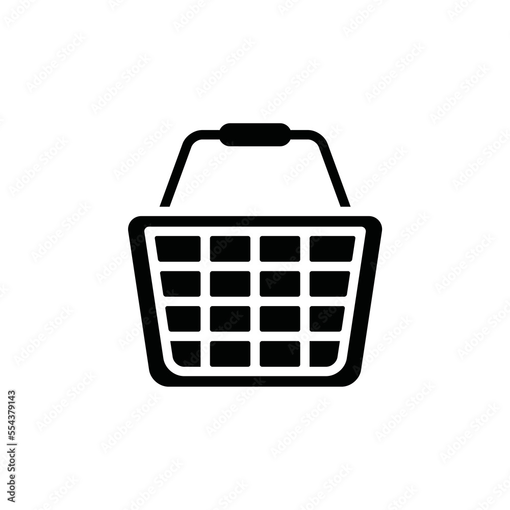 shopping basket bag icon design vector template