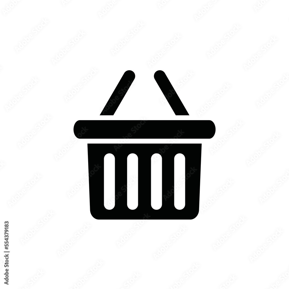 shopping basket bag icon design vector template shopping basket bag icon design vector template