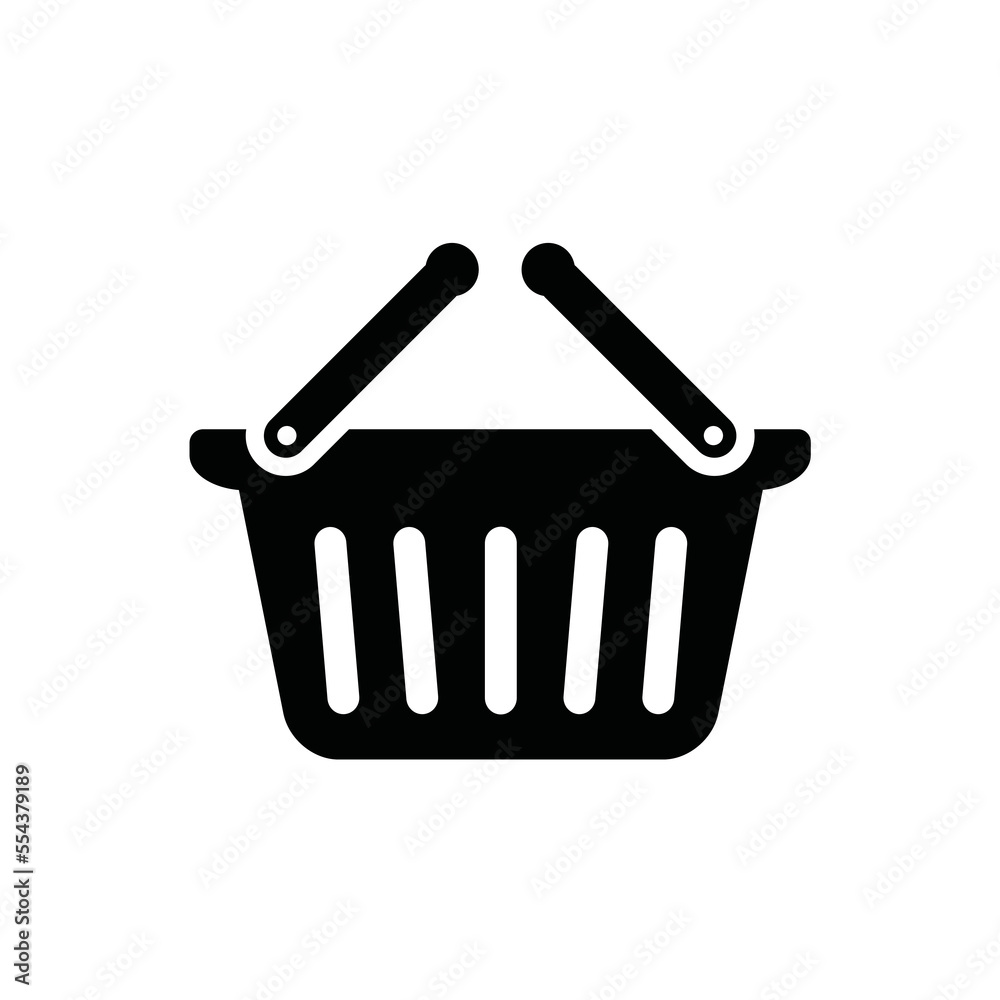 shopping basket bag icon design vector template shopping basket bag icon design vector template