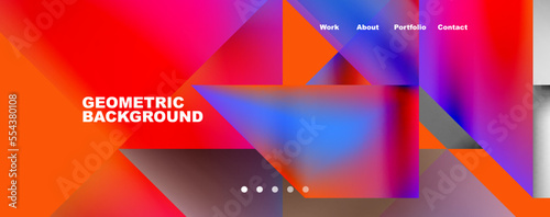 Dynamic lines, triangles, rectangles geometric abstract background. Vector Illustration For Wallpaper, Banner, Background, Card, Book Illustration, landing page