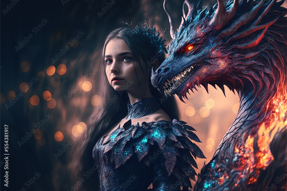 Ai generated illustration of an photographic of an 3D render fantasy ...