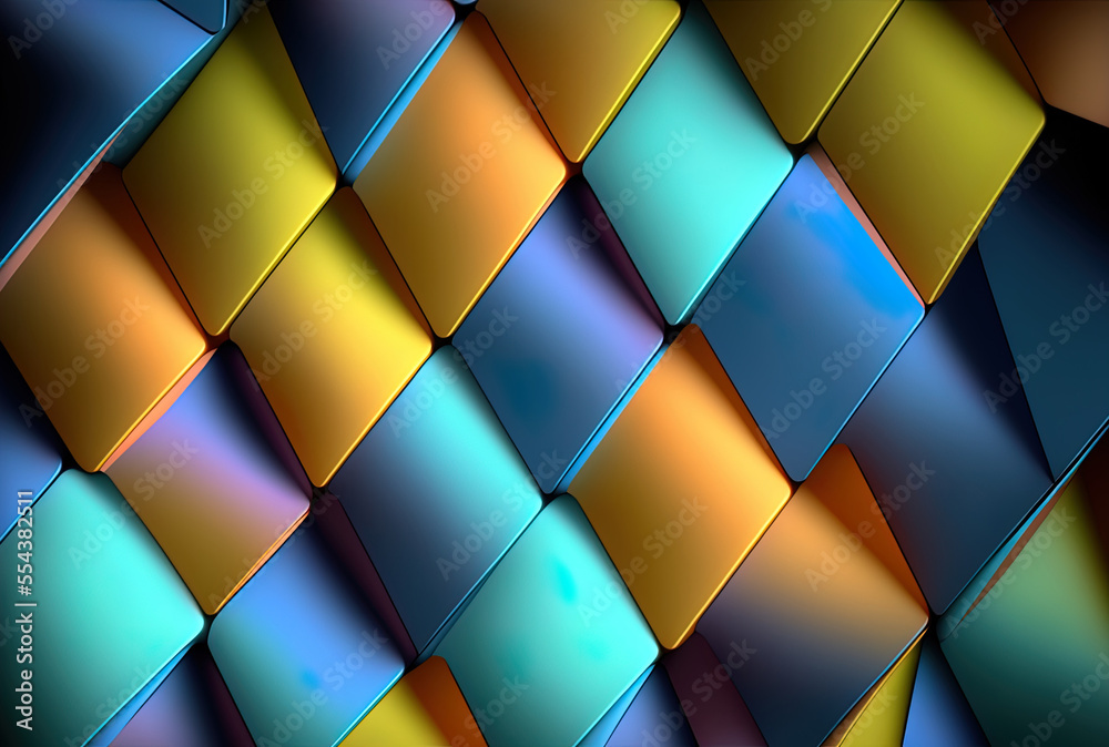 Background for textile, ceramic tiles, and design with a colorful sloping blurring texture. Generative AI Background for textile, ceramic tiles, and design with a colorful sloping blurring texture. Generative AI