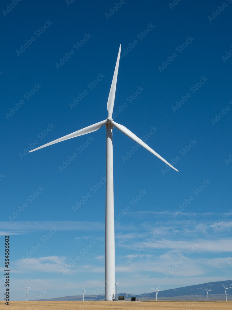 Vertical Close Up of Wind Turbine in Judith Gap, MT Vertical Close Up of Wind Turbine in Judith Gap, MT