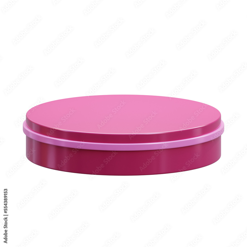 Romantic Viva Magenta 3D Podium Render Romantic Viva Magenta 3D Podium Render