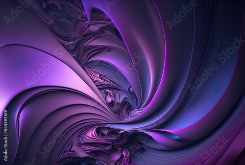 Purple and violet abstract digital backdrop. contrasting hues. Generative AI