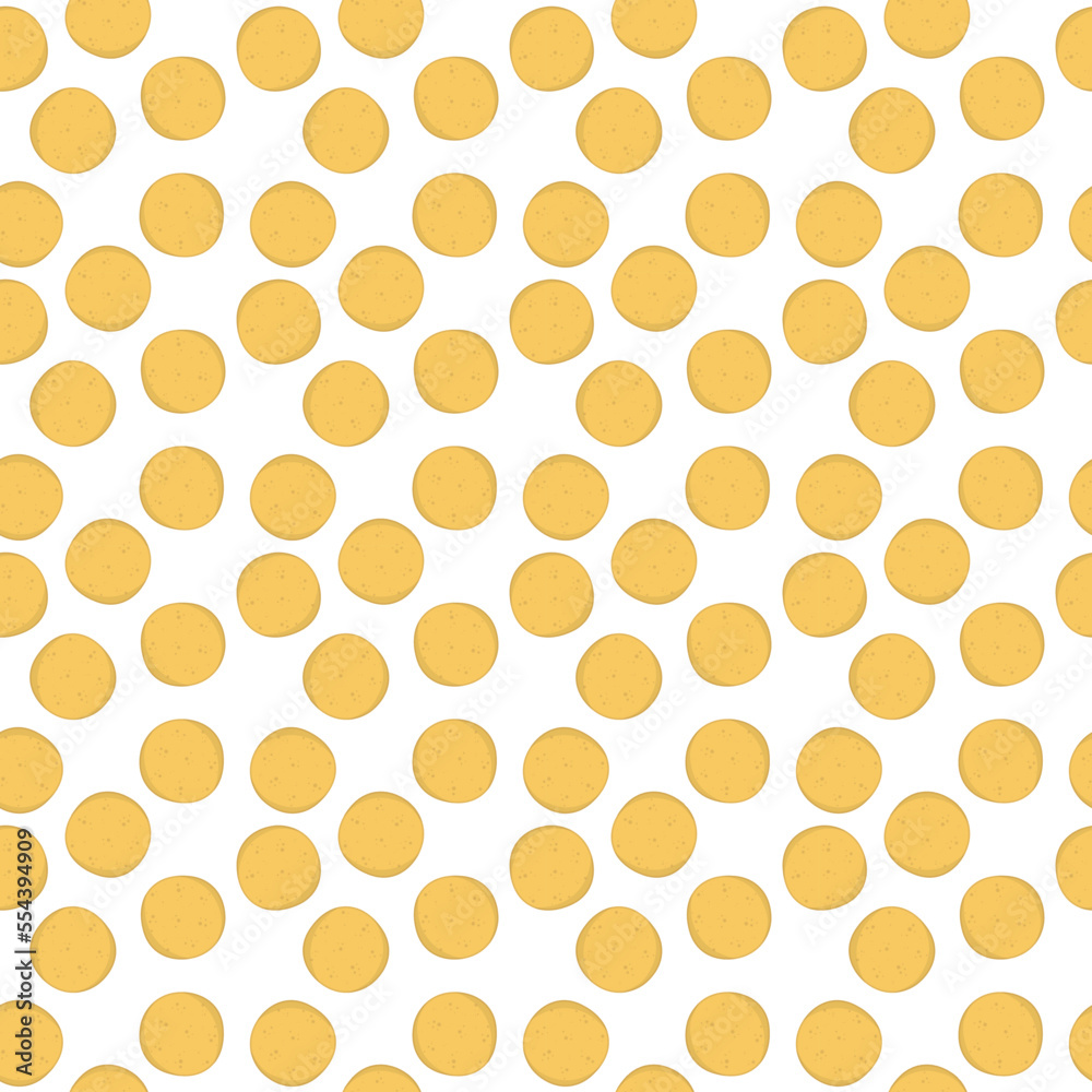 Arepas bread seamless pattern. Colombian food. Vector flat illustration Arepas bread seamless pattern. Colombian food. Vector flat illustration