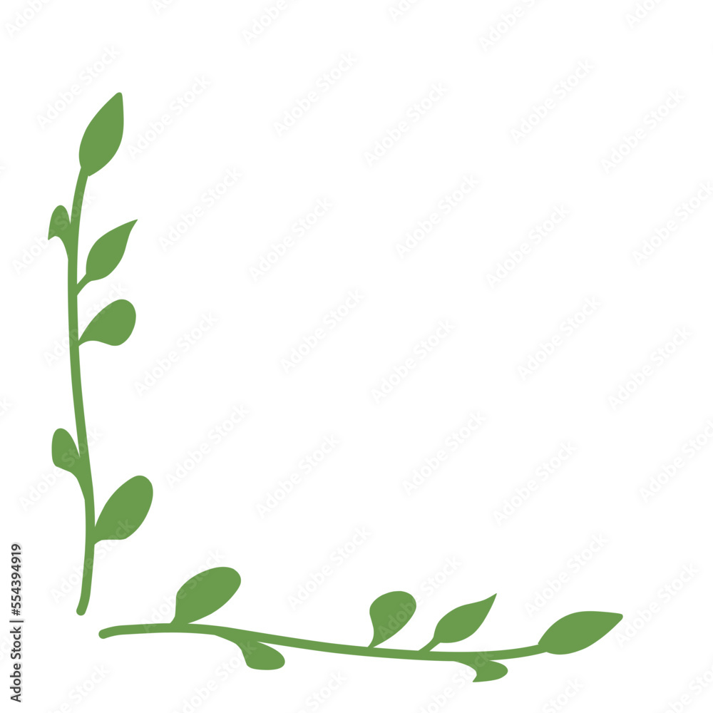 Corner Border Frame Background Stock Vector | Adobe Stock