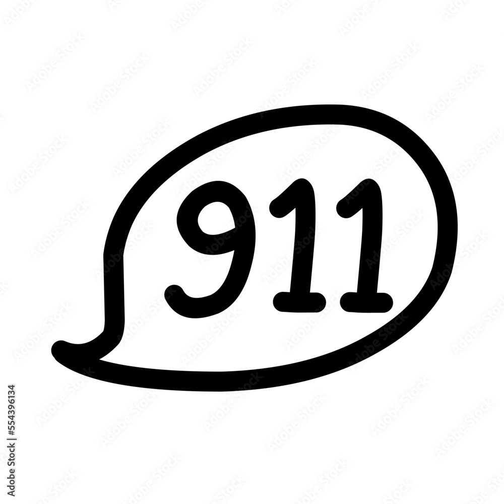 Firefighter Doodle Icon Firefighter Doodle Icon