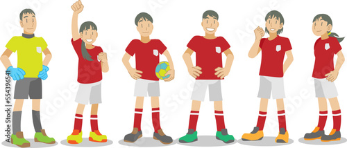 ジュニアフットサルチームの子供たち