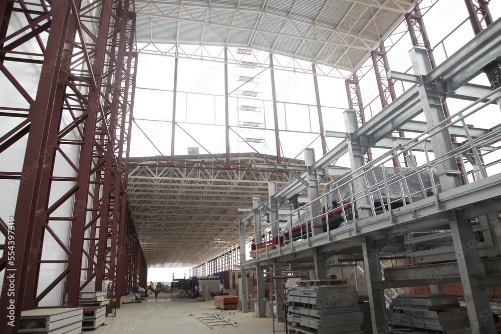 iron structure building industrial plant built of iron structures