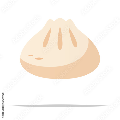 Soup dumpling vector isolated illustration