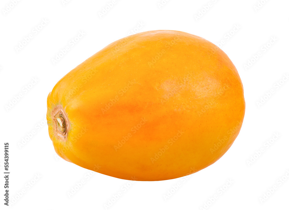 ripe papaya fruit isolated on transparent png