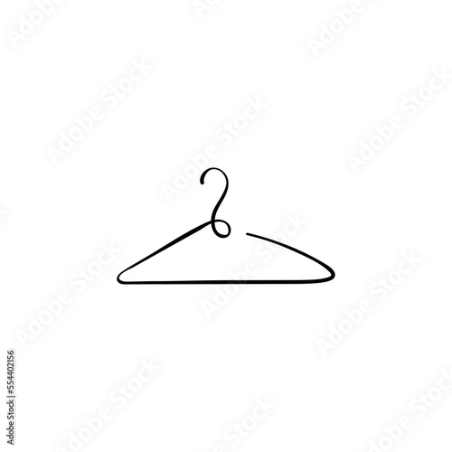 Hanger Line Style Icon Design