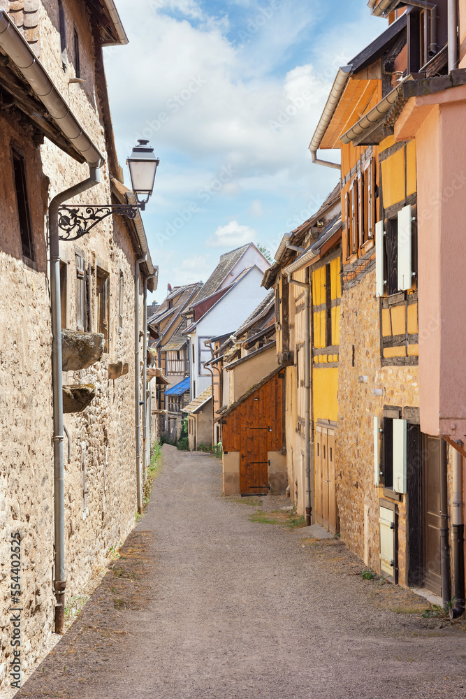 street in the commune of Eguisheim France