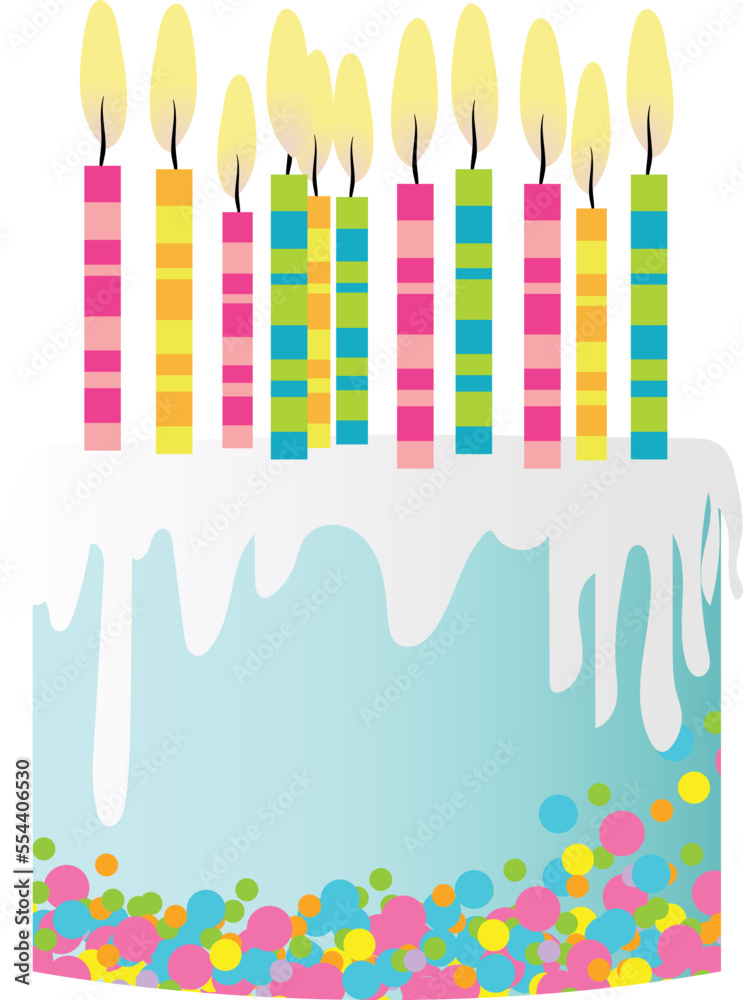 Cake Vector Illustration Birthday Cake image or clip art. Cake Vector Illustration Birthday Cake image or clip art.