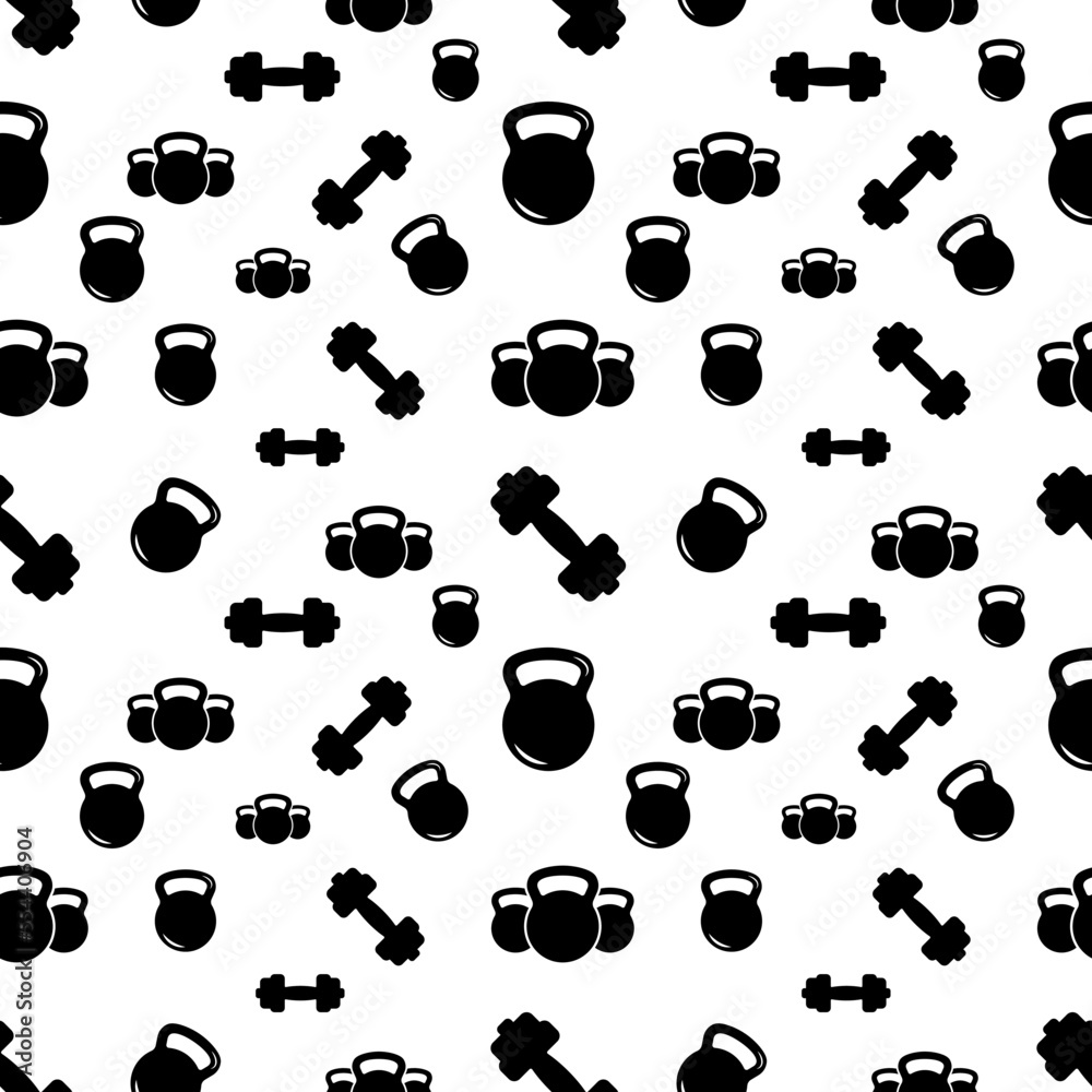 barbell pattern printable, vector icon