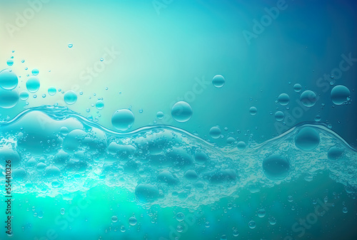 Background with fresh water texture and translucent liquid. Generative AI