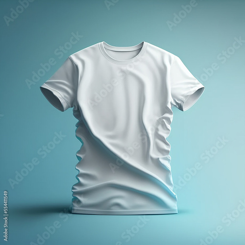 White t-shirt for mockup photo