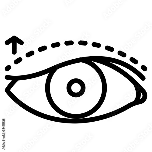 eyelid line icon photo