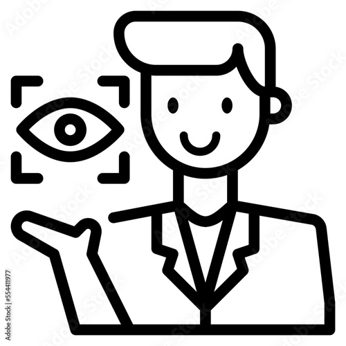 optometrist line icon