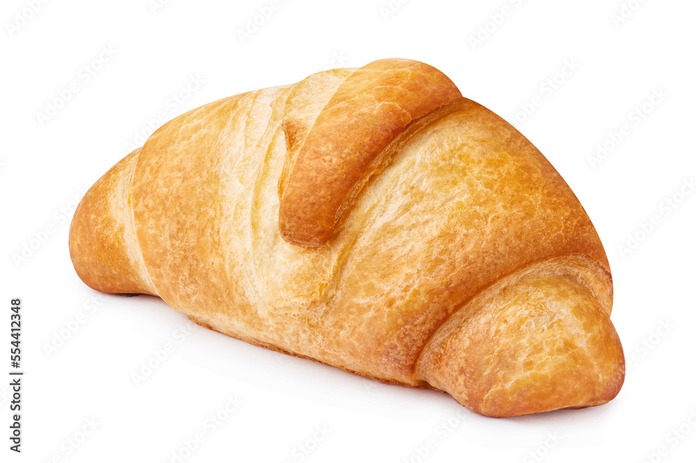Delicious croissant, isolated on white background