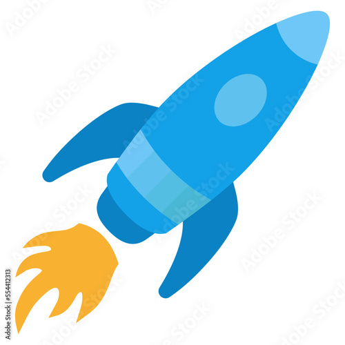 rocket space icon. rocketship technology illustration