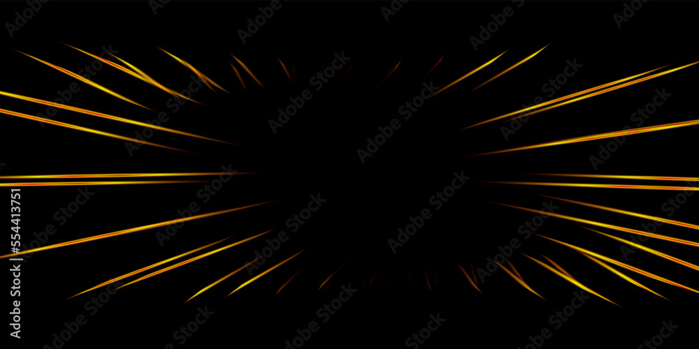 Futuristic black background with orange neon lines. Glowing vector banner design. Futuristic black background with orange neon lines. Glowing vector banner design.
