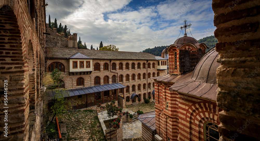 Saint George the Zograf Monastery or Zograf Monastery in Greece. It was founded in the late 9th or early 10th century by three Bulgarians from Ohrid.