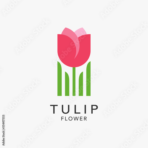 Tulip flower logo design