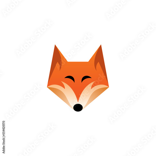 Fox Mascot Vector Illustration. Fox Logo Modern Design