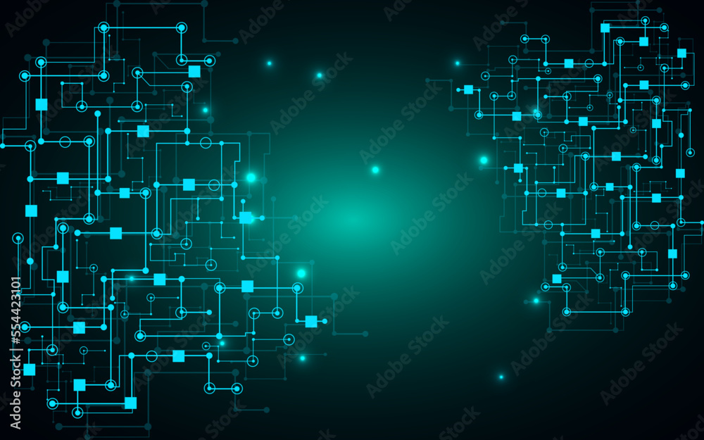 Vector wire line future digital network technology background Vector wire line future digital network technology background