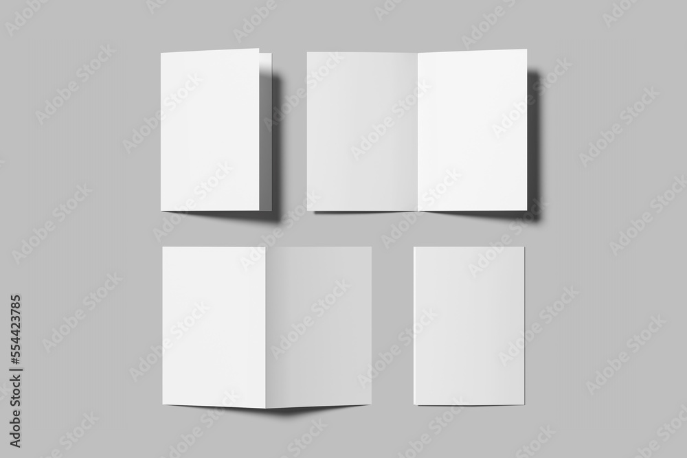 A5 Bifold Brochure Blank Mockup