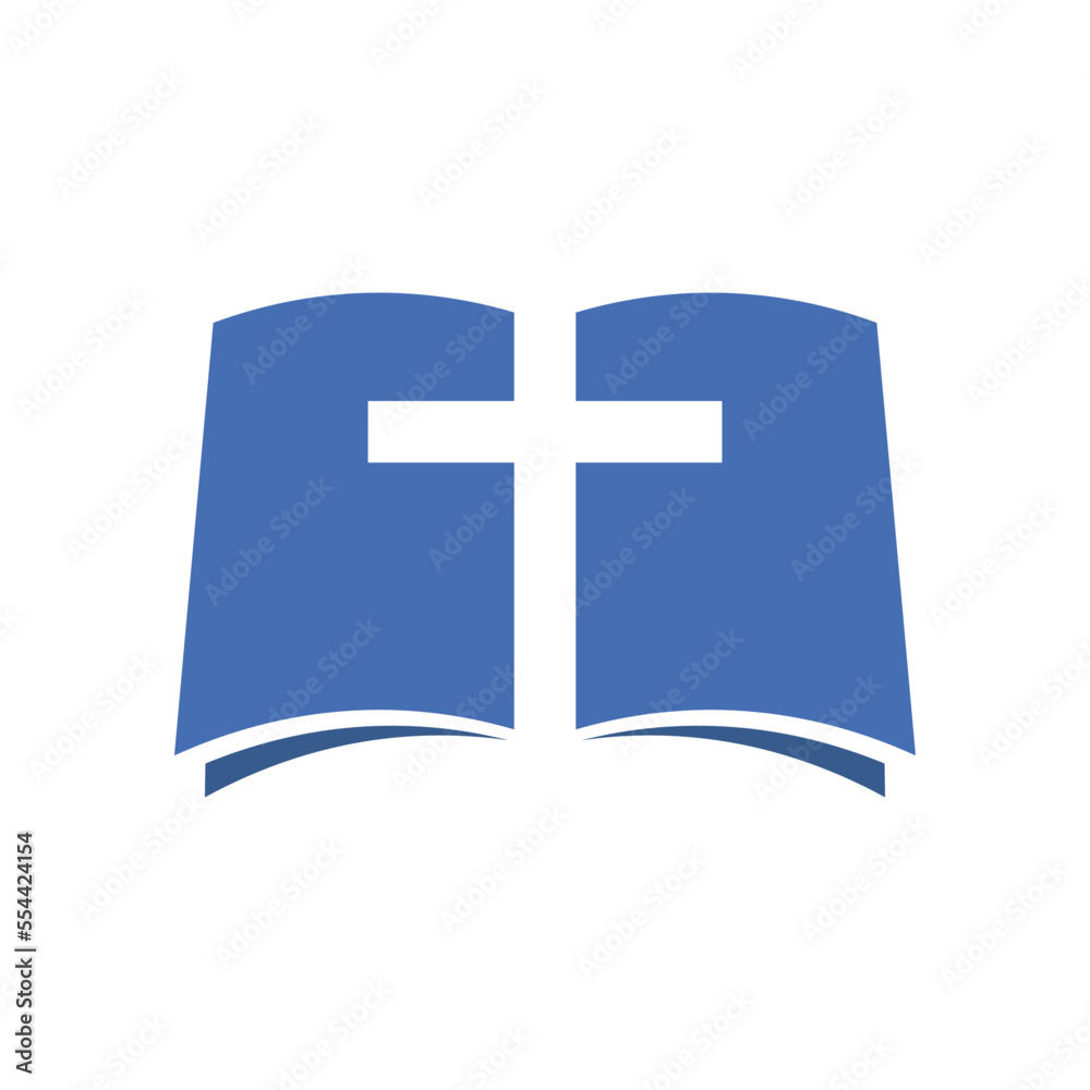 Obraz premium Bible book with church