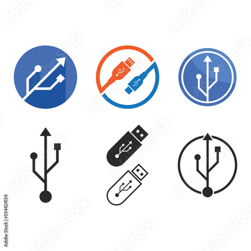 USB data transfer,cable icon