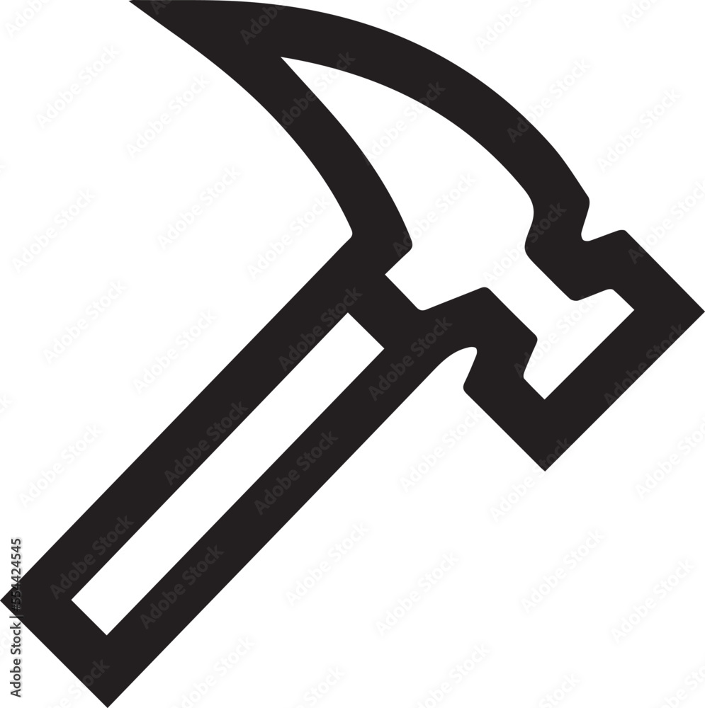 hammer,construction icon vector template on white hammer,construction icon vector template on white