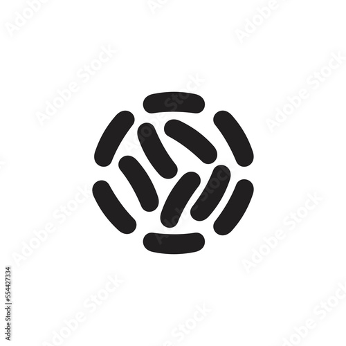 Probiotics bacteria logo design