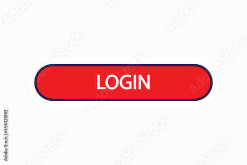 login  button vectors. sign label speech login 
